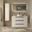 Mueble de baño sobre encimera Bequia Plus Metal 3 cajones 2 puertas 120cm de Salgar